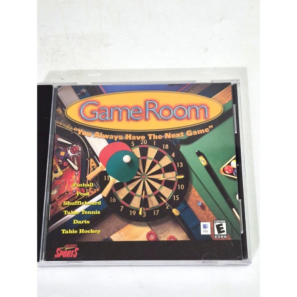 2002 Sierra Game Room PC Game Windows 2000/98/95 Mac CD